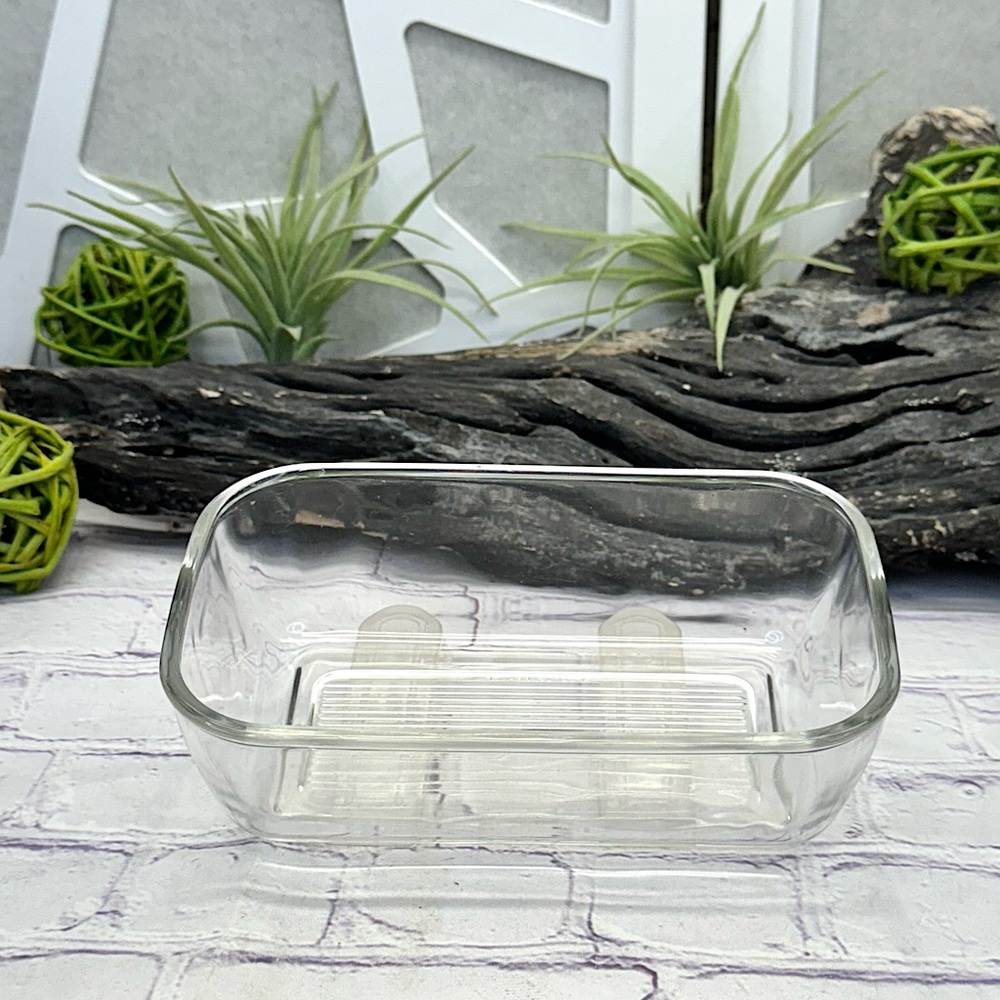 {arcoroc | france} Crystal Glass Mini Baking Cake Loaf Pan Casserole Dish
